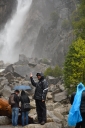 Bill points out the Lower Falls